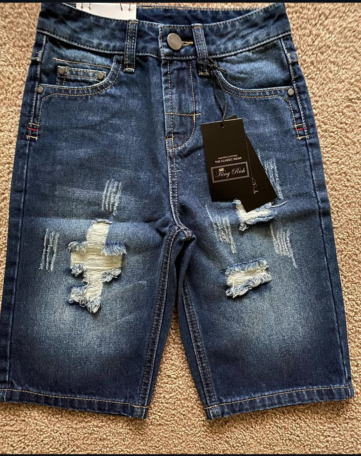 King Rich Denim Shorts